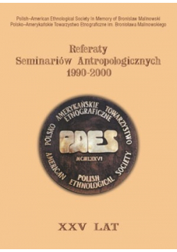 Referaty Seminariów Antropologicznych 1990 2000