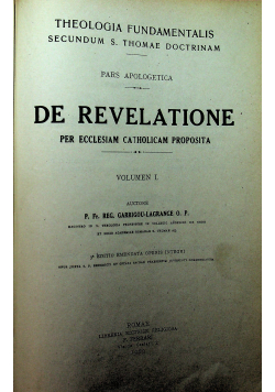 De Revelatione 2 tomy około 1929 r.
