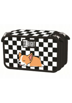 Piórnik potrójny z wyposażeniem PC5 Sleepy Corgi