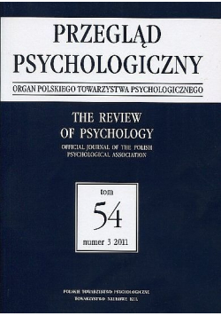 Przegląd psychologiczny tom 54