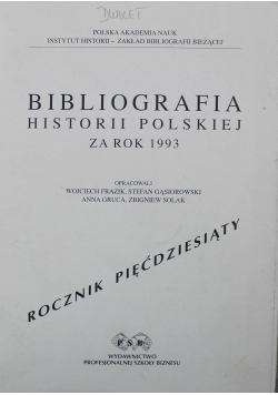 Bibliografia historii polskiej za 1993