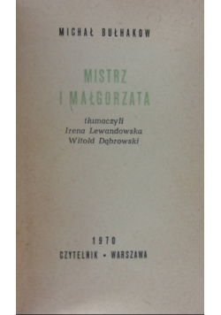 Mistrz i Małgorzata
