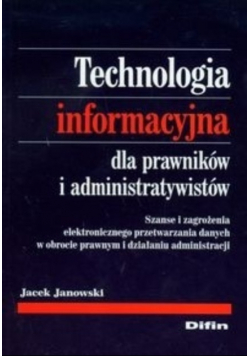 Technologia informacyjna dla prawników i administratywistów