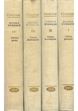 Goethe Dzieła wybrane 4 Tomy