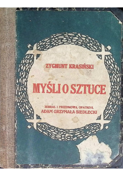Myśli o sztuce, 1912 r.