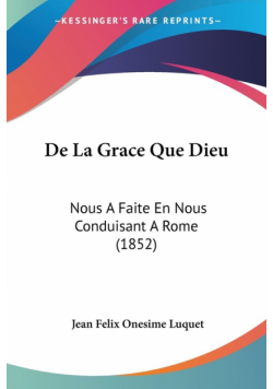 De La Grace Que Dieu