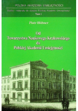 Od towarzystwa naukowego krakowskiego