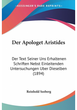 Der Apologet Aristides