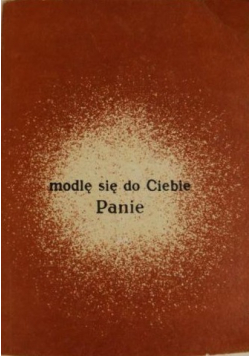 Modlę się do Ciebie Panie Modlitwy i rozważania dla studntów