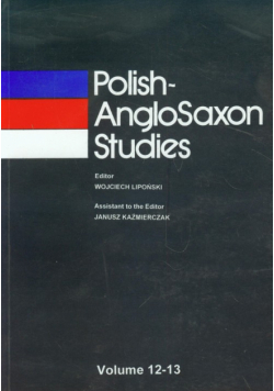 Polish-Anglosaxon Studies 12/13