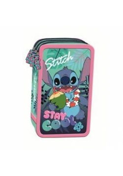 Piórnik potrójny z wyposażeniem Stitch Stay cool