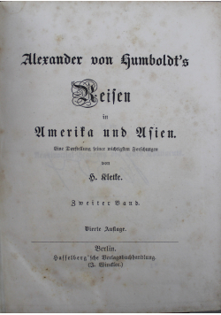 Reisen in Amerika und Asien Band II 1842 r.