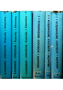 Katalog zabytków sztuki Kraków 6 tomów