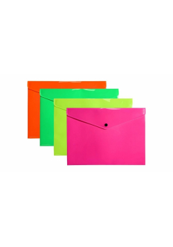 Teczka koperta A4 PP neon (10szt)