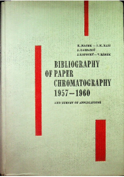 Bibliography of paper chromatography