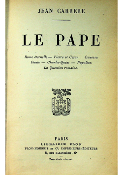 Le Pape 1924 r.