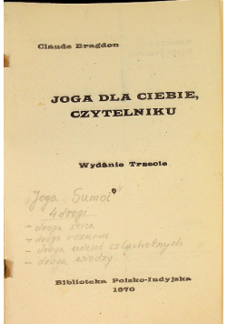 Joga dla Ciebie, czytelniku