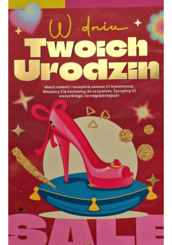 Karnet Urodziny dziewczęce
