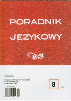 Poradnik językowy 8/2009