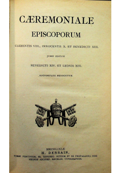 Caeremoniale episcoporum 1906 r