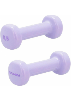 Zestaw hantli winylowych 2x0,5kg Shape fiolet