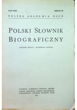 Polski słownik biograficzny tom XXI/2 Zeszyt 89