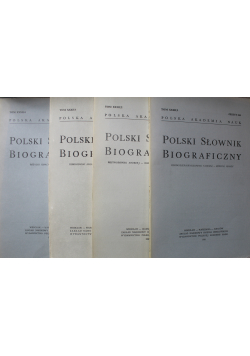 Polski słownik biograficzny tom XXXII 4 zeszyty