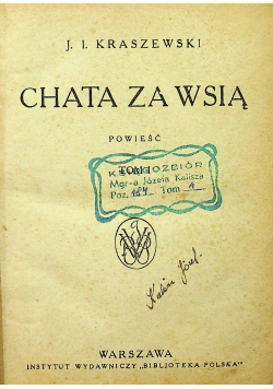 Chata za wsią  2 tomy ok 1924 r