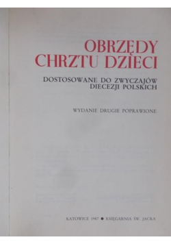 Obrzędy chrztu dzieci