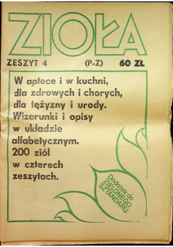 Zioła zeszyt 4