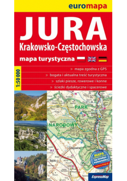 Jura Krakowsko Częstochowska mapa turystyczna 1:50 000