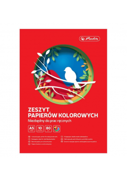 Zeszyt papierów kolorowych A5/10K (10szt)