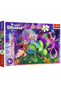 Puzzle 100 Smok Diplodok i przyjaciele 16486