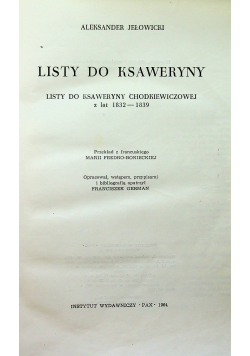 Listy do Ksaweryny
