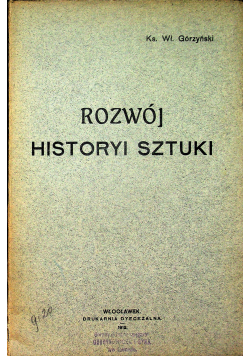 Rozwój historyi sztuki 1912 r