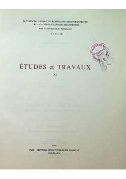 Etudes et Travaux Tom 22