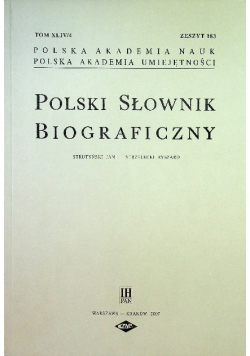 Polski słownik biograficzny Zeszyt 183