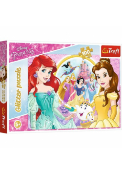 Puzzle 100 Glitter Wspomnienia Belli i Arielki Disney Princess