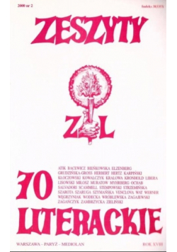 Zeszyty literackie 70 rok XVIII