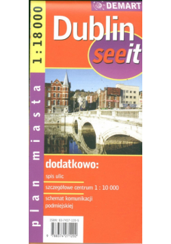 Dublin 1:18 000 plan miasta