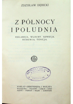 Z północy i południa 1926 r.