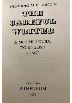 The careful writer