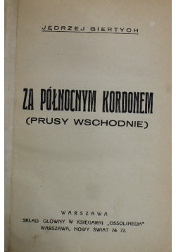 Za północnym kordonem 1934 r.