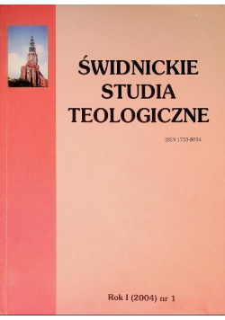Świdnickie studia teologiczne Nr 1 / 04