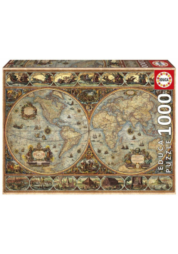 Puzzle 1000 Stara mapa świata