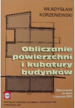 Obliczanie powierzchni i kubatury budynków