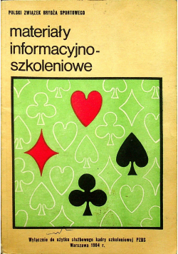 Materiały informacyjno szkoleniowe