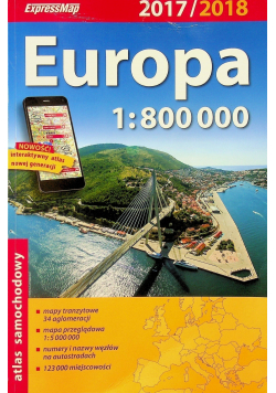 Europa atlas samochodowy 1 : 800000