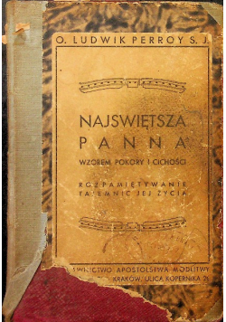 Najświętsza Panna wzorem pokory i cichości 1934 r.