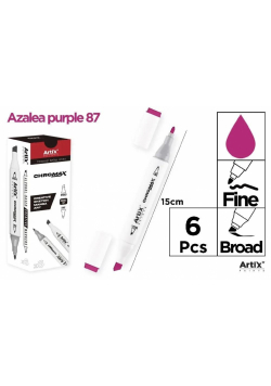 Marker Chromax z 2 końcówk. azalea purple 87 (6szt